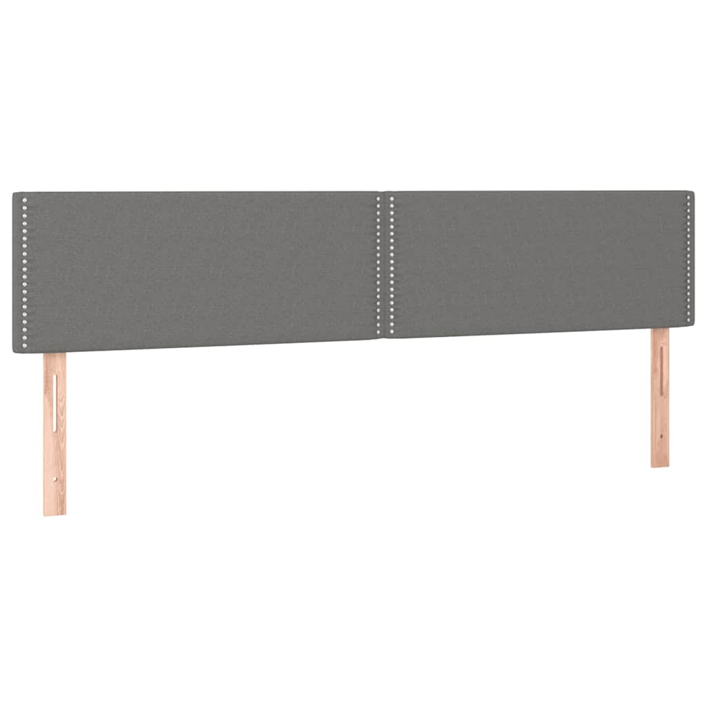 Vidaxl Kontinentalbett Mit Matratze, Dunkelgrau, 120X190Cm Stoff