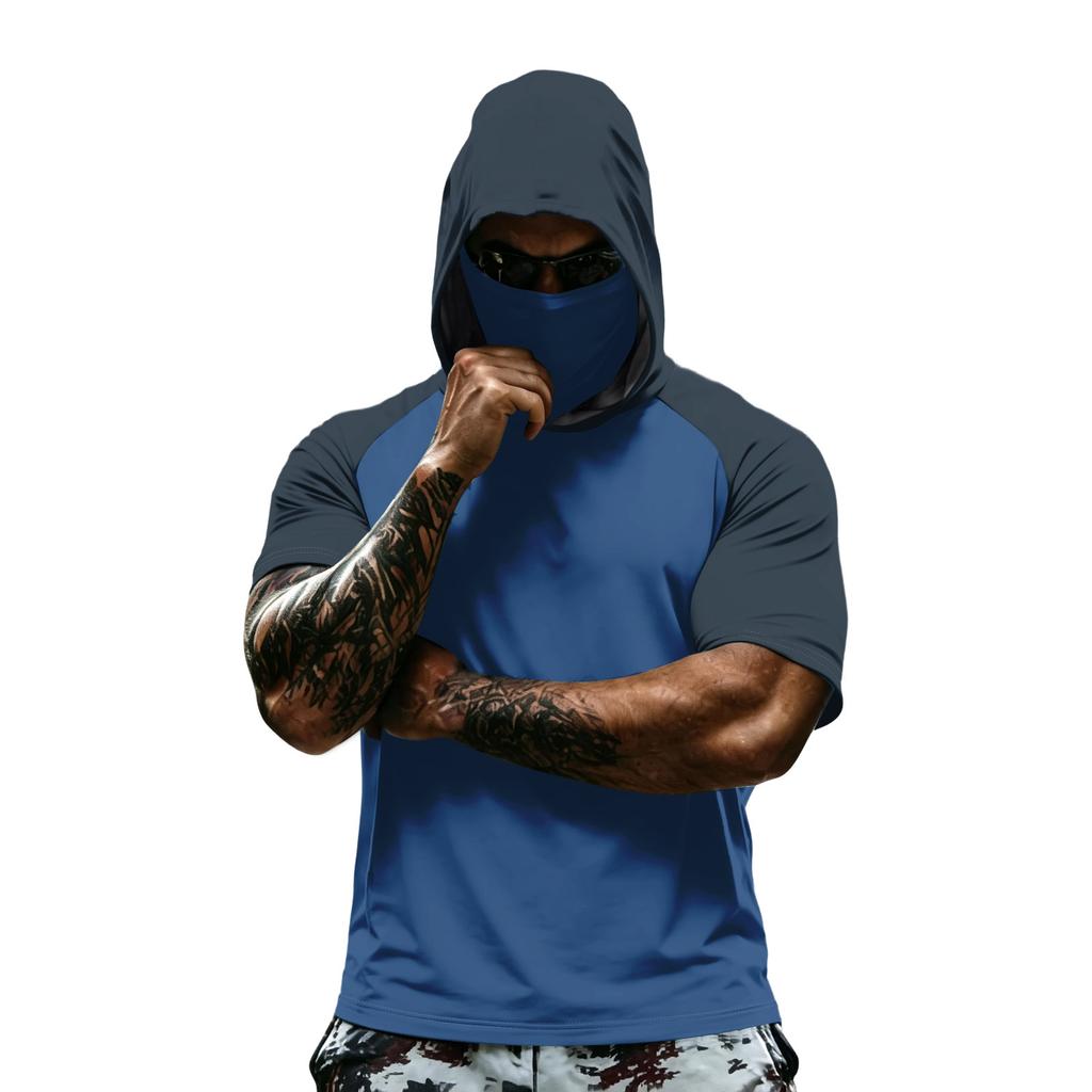 Men's Athletic Hoodies Sun Fishing Hoodie Long Sleeve Fishing Shirts for Men Men's Dry Fit Long Sleeve Active Hoodie