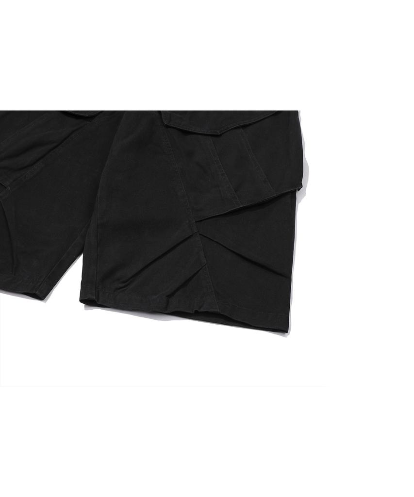CPGN STUDIO Bermuda Cargo Cutout Pants Black