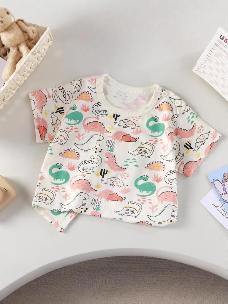 Children's Pure Cotton Short-Sleeved T-Shirt: Summer Style for Girls & Boys