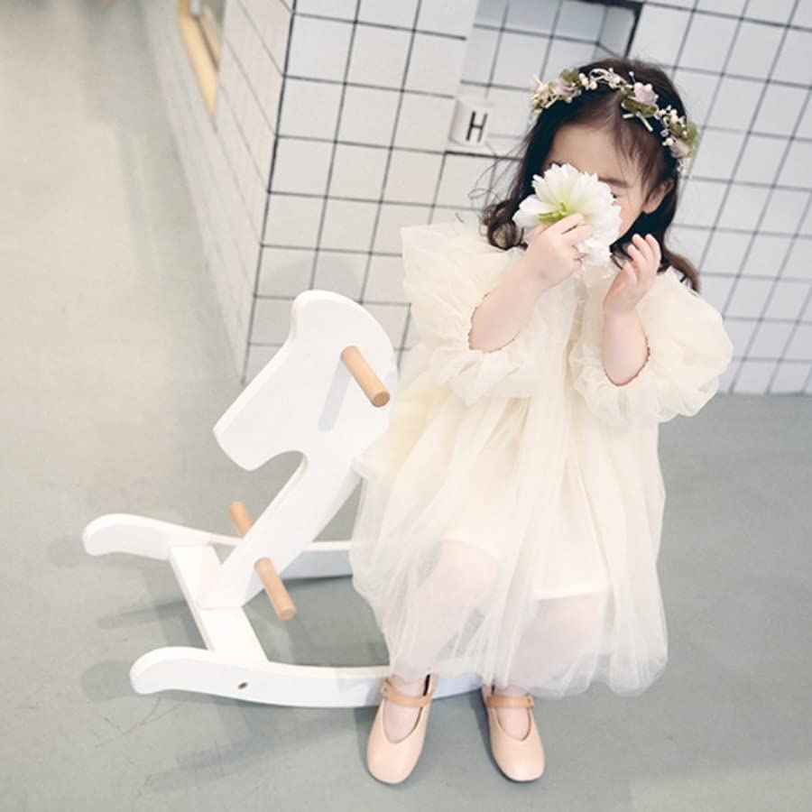 EnDast Tulle Mânecă Lungă Tutu Perfect pentru Recitaluri și Haine Drăguțe pentru Bebeluși pentru Mărimi 110cm Rochie, Rochie, Nunti, Volane, Fete, 80cm, 90cm, 100cm,