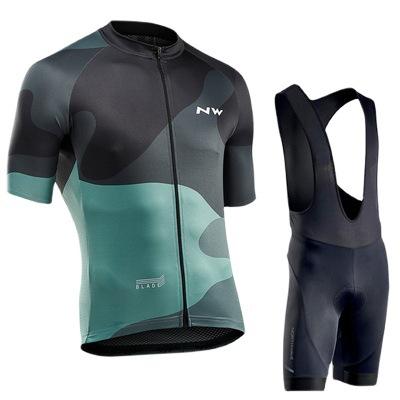 2021NW New Summer Cycling Suit Strap Men's Short Sleeve Breathable Race Mountain Bike Road Bike Women