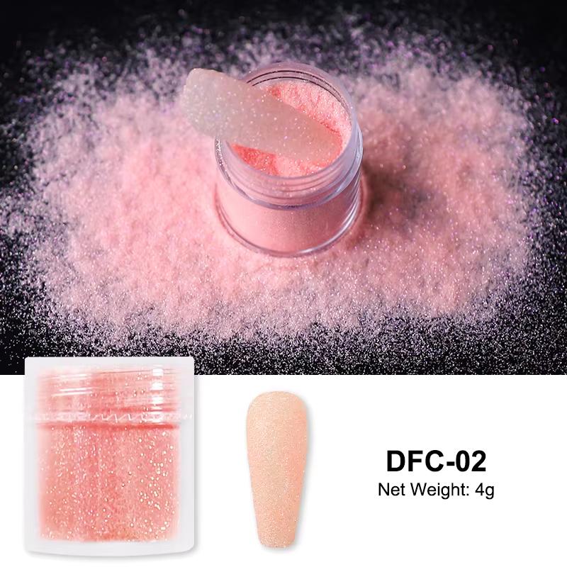 3,5g Paillettes Iridescentes Sucre pour Ongles Coloré Candy Coat Poudre Pigment Pour Manucure Effet Sucre Poussière Brillante Décorations Nail Art