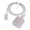 Fashionable Rhinestones Power Block Cover Collection With Charging Wire Guard And Practical Twist Cord Keeper