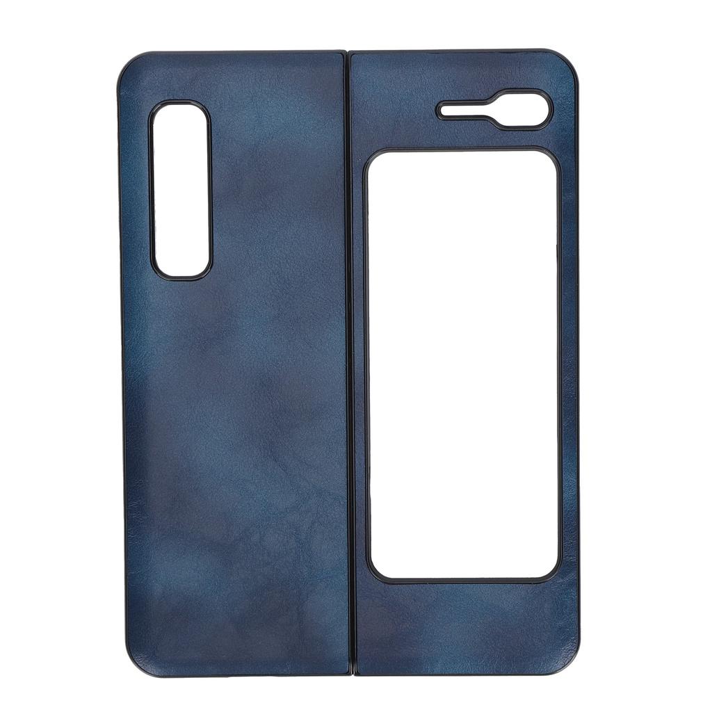Mobile Phone Leather Case AllInclusive AntiFall Protective Cover for Samsung Galaxy Z Fold 1 W20(Blue )