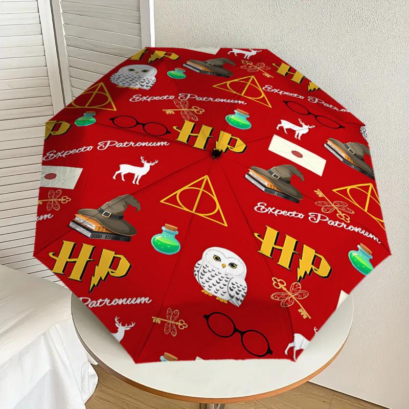 1PC Warner Harry Potter Expecto Patronum Umbrella-8-Rib Reinforced, Automatic Open, Lightweight & Durable-A23