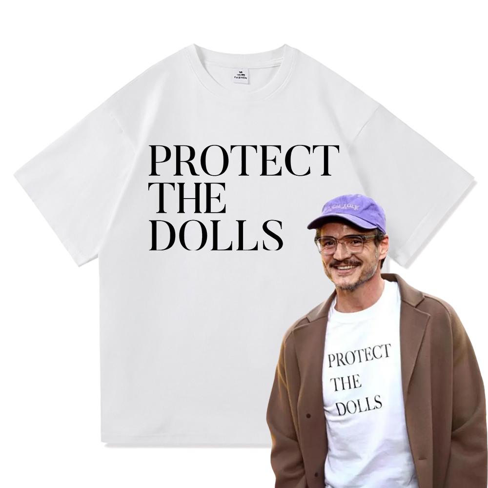 Protect The Dolls T Shirt UnisexUnisex Harajuku Aesthetic Letter Print TShirt Unisex High Quality Casual Cotton Tees Tops Clothes