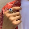 Trendy Street Hip-Hop Men's Metal Ring Korean Version Ins Style Ring Novelty Creative Letter Ring