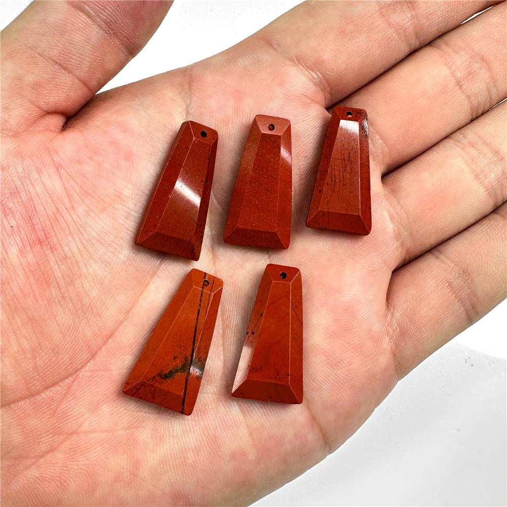 Trapezoid Natural Stone Pendants Labradorite Tiger Eye Amethysts Lapis Gems Beads Pendant For Finding Making Necklaces Earrings