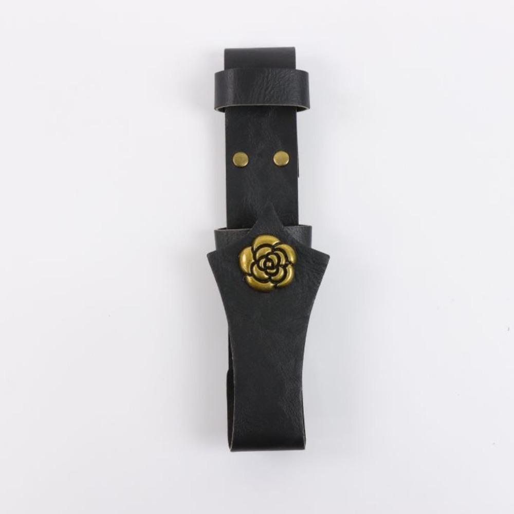 Open Top Hand Fan Sleeve Belt Loop Waist Fan Pouch Fan Storage Vintage Fan Case  Gift