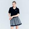 A Wave Women'S Check Flare Skirt Black