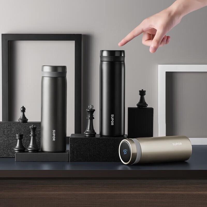 Supor 500ml Smart Temperature Display Thermos with Filter