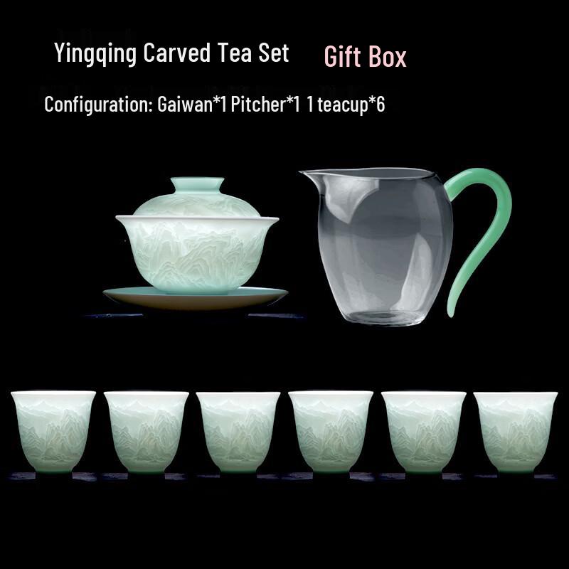 

Ying Qing Celadon Landscape Tea Set