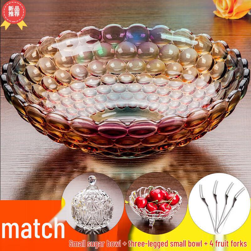 Набор фруктовница и конфетница Huiliang в европейском стиле из хрустального стекла