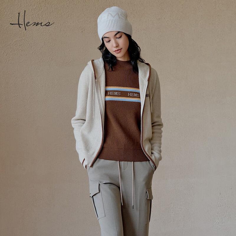 

Женский кашемировый кардиган с капюшоном на молнии Haermans XL