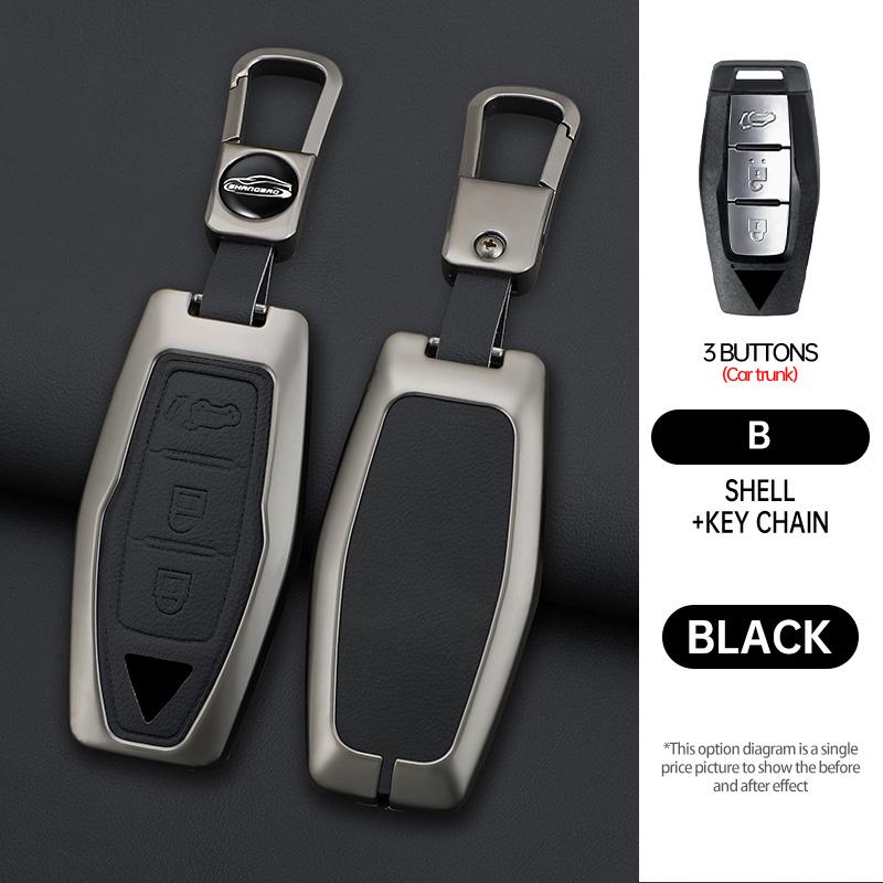 Auto 2/3/4 Tasten Schlüsselhülle Abdeckung Halter Kette Für Mitsubishi Outlander 2022 2023 Auto Innenzubehör