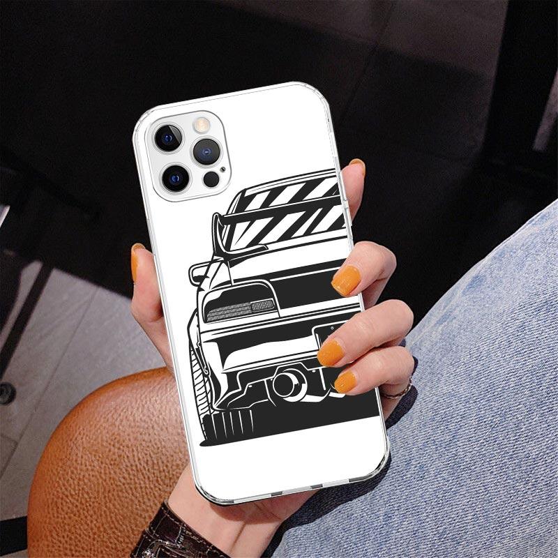 Japan JDM Sports Cars Comic Phnoe Case for Iphone 17 Air 16 11 12 13 Mini 14 Plus 15 Pro Max 7 8E SE 2020 16ProMax Phone Cover C