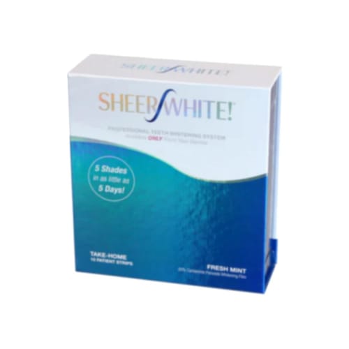 Sheer White! 20% Professional Teeth Whitening Strips Films Kit by Sheer White!