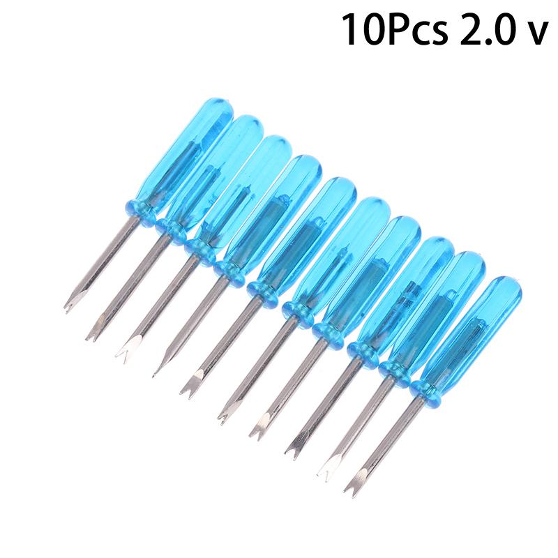 10Pcs Crystal Blue Handle Mini Screwdriver Set , Precision Screwdrivers Repair Tools for Electronics,Toys & Small Projects