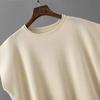 GMXIA Casual Women's Summer Solid-color Sleeveless Vest, Knitted Sweater, Wide-leg Pants, Large-sized Ice Silk Suit