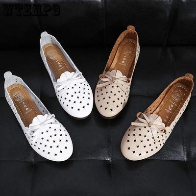 Sommer Schuhe Frau Wohnungen Slip auf Ballerina Casual Weibliche Schuhe Leder Loafer Frauen Schuhe Sandalen