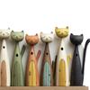 Kleurrijk Kattenpatroon Sleutelhaak Houten Sleutelhangerhouder Handige Wand Sleutelhouder Veranda Decoratie
