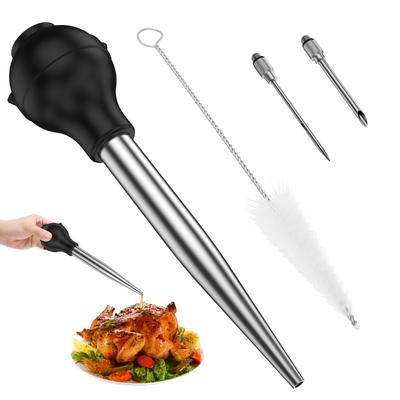 Turecký injektor na maso Stříkačka na marinádu Jehly na marinování pro BBQ gril Turecký kuchyňský injektor Sada injektorů na marinádu