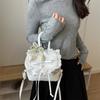 Schoolbag Korean Version of Fashionable Girl Style Portable Small Bag 1011 Summer New Lace Simple Trend Backpack