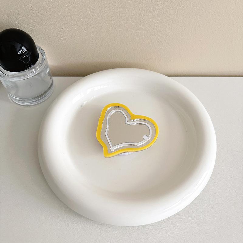 Color Love Mirror, Mobile Phone Case, Airbag Bracket, Simple Makeup Mirror, Niche Portable Portable Watch Drama Support