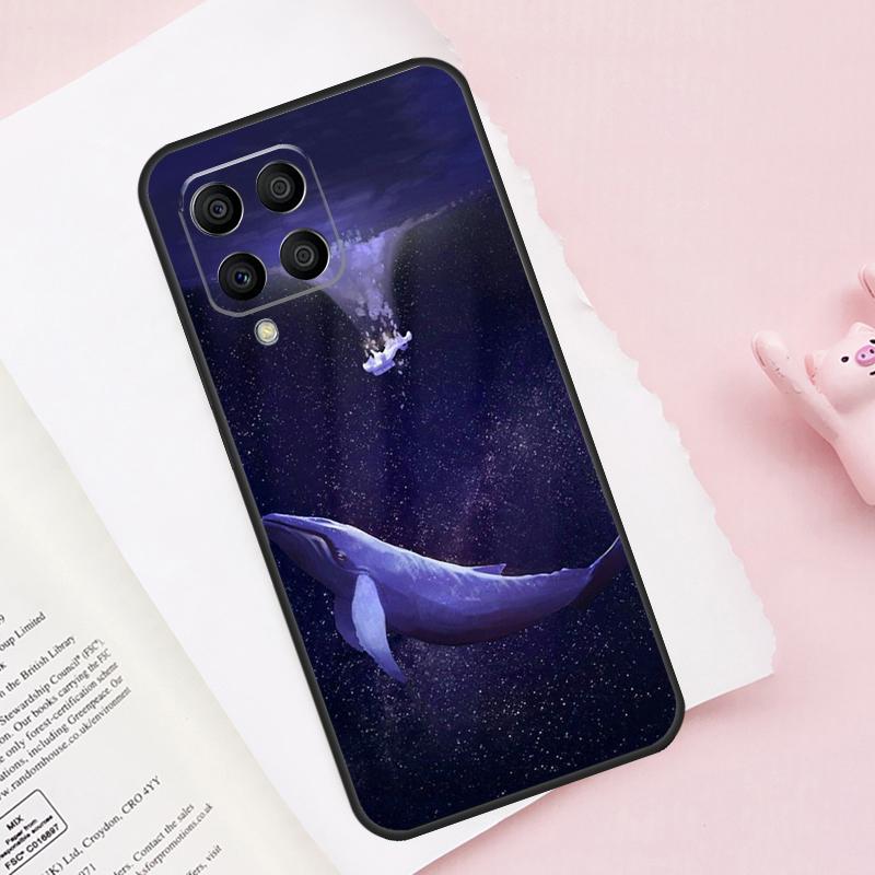 Whale Fish Wave Sea For Samsung Galaxy M31 M32 M12 M52 M13 M33 M53 M11 M51 M15 M55 M14 M34 M54 M30s M20 Case