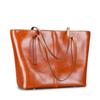 Large capacity leather bag for ladies  armpit  top layer leather shoulder bag  new