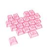 Ergonomic Original Profile 21 Key Backlit Keycaps Transparents PC Material With Storage Pouch For Office