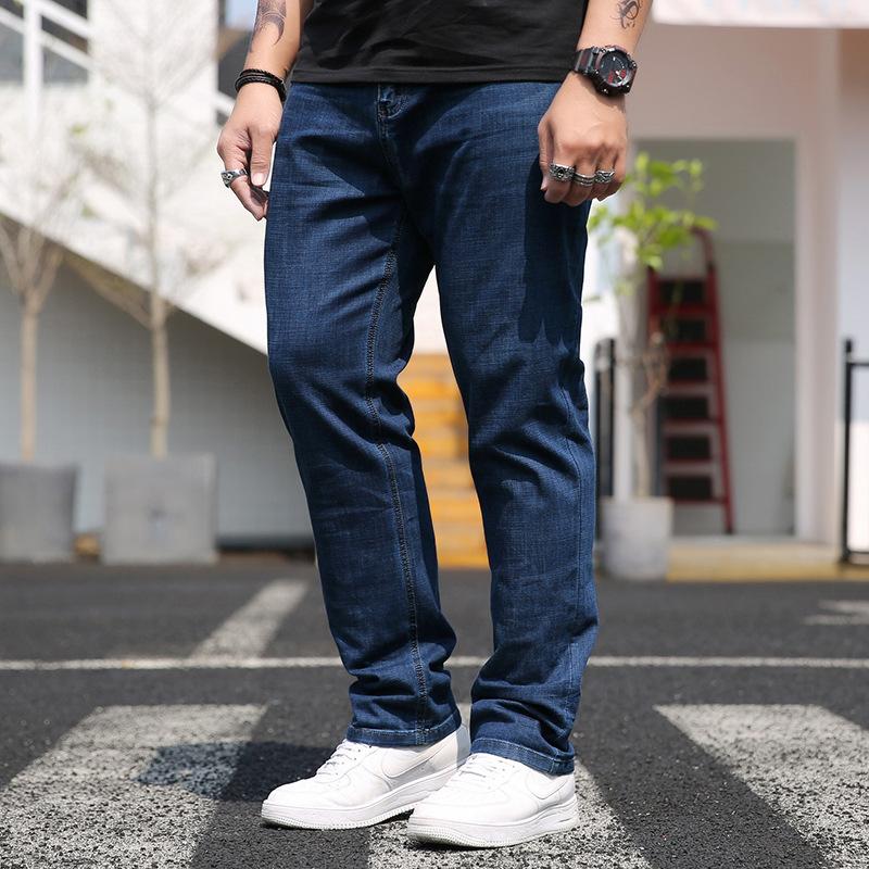 Autumn And Winter Plus Size Men 'S Denim Trousers All -Match Casual Loose Jeans Pant