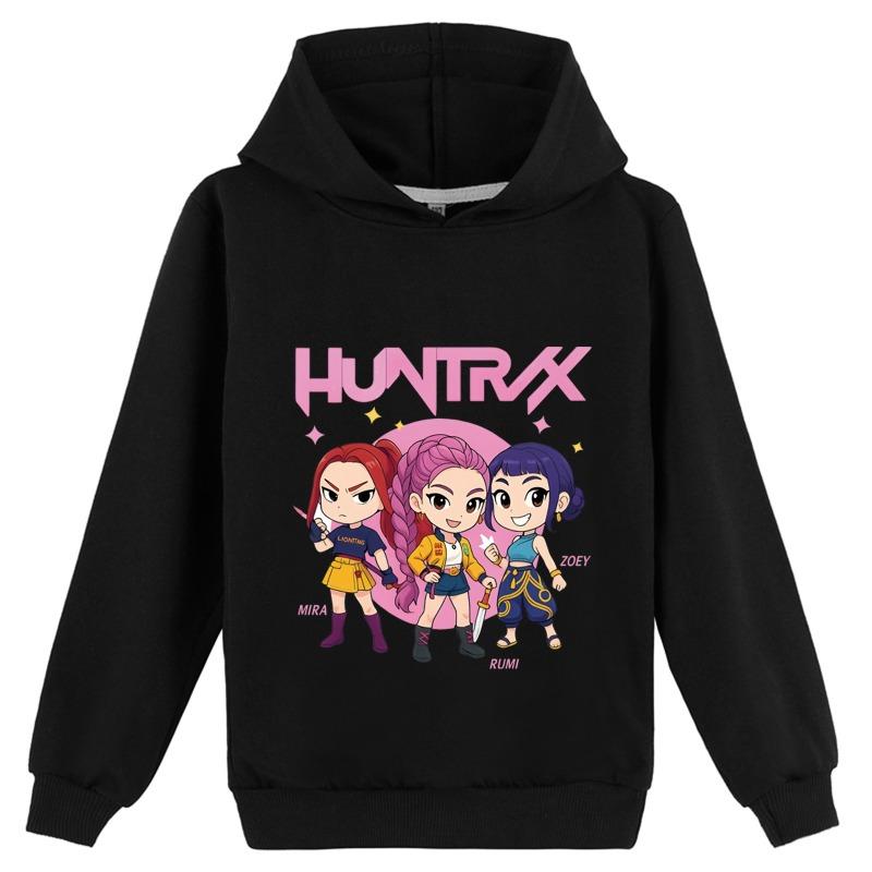 Children's Hooded Sweatshirt Wizard Sisters Cartoon Cute Print Winter Fashion Warm Hooded Sweatshirts