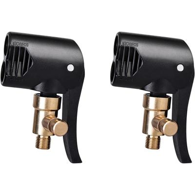 2 Pack Car Valve Lever Plugs, Car Tire Air Chuck, Deflation and Inflation In One, Valve Clip Threaded Nozzle Valve Adapter for Connector