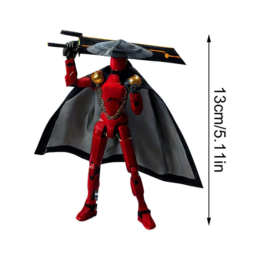 New Titan Dummy 13 Action Figur 3D Printed Dolls Figurine T13 Multi-Jointed Movable Lucky New Death/Swordsman Toy Model