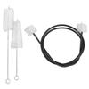 3Pcs Horn Brush Cleaning Kit French Trumpet Rope Brushes Musical Instrument Clean Tool Set