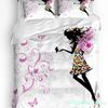 Forest Fairy Flower Butterfly Girl Duvet Cover With Pillow Case Custom 3pcs Bedding Set Quilt Cover Double Bed Home Textile