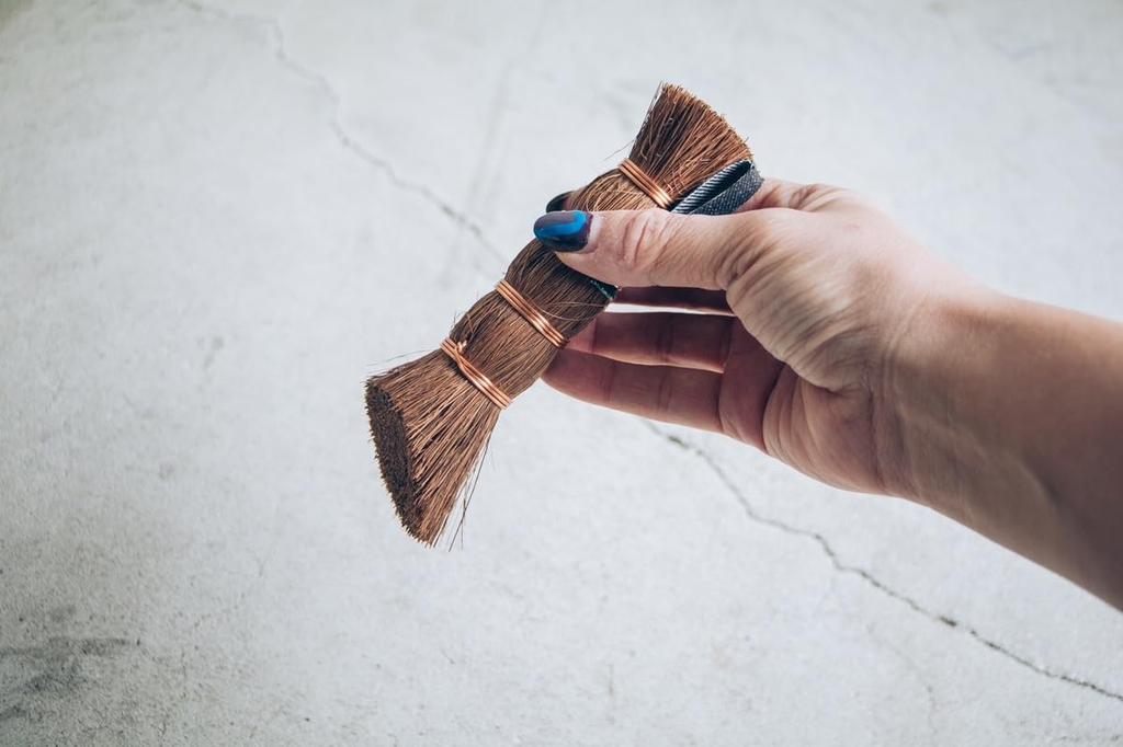 RODGERS Growing Tools Scrubbing Palm Scrubbing Brush BBQ Outdoor Iron Plate Net Camping Gear Frying Pan Iron Pot Cleaning Burnt Food [curb Brush]