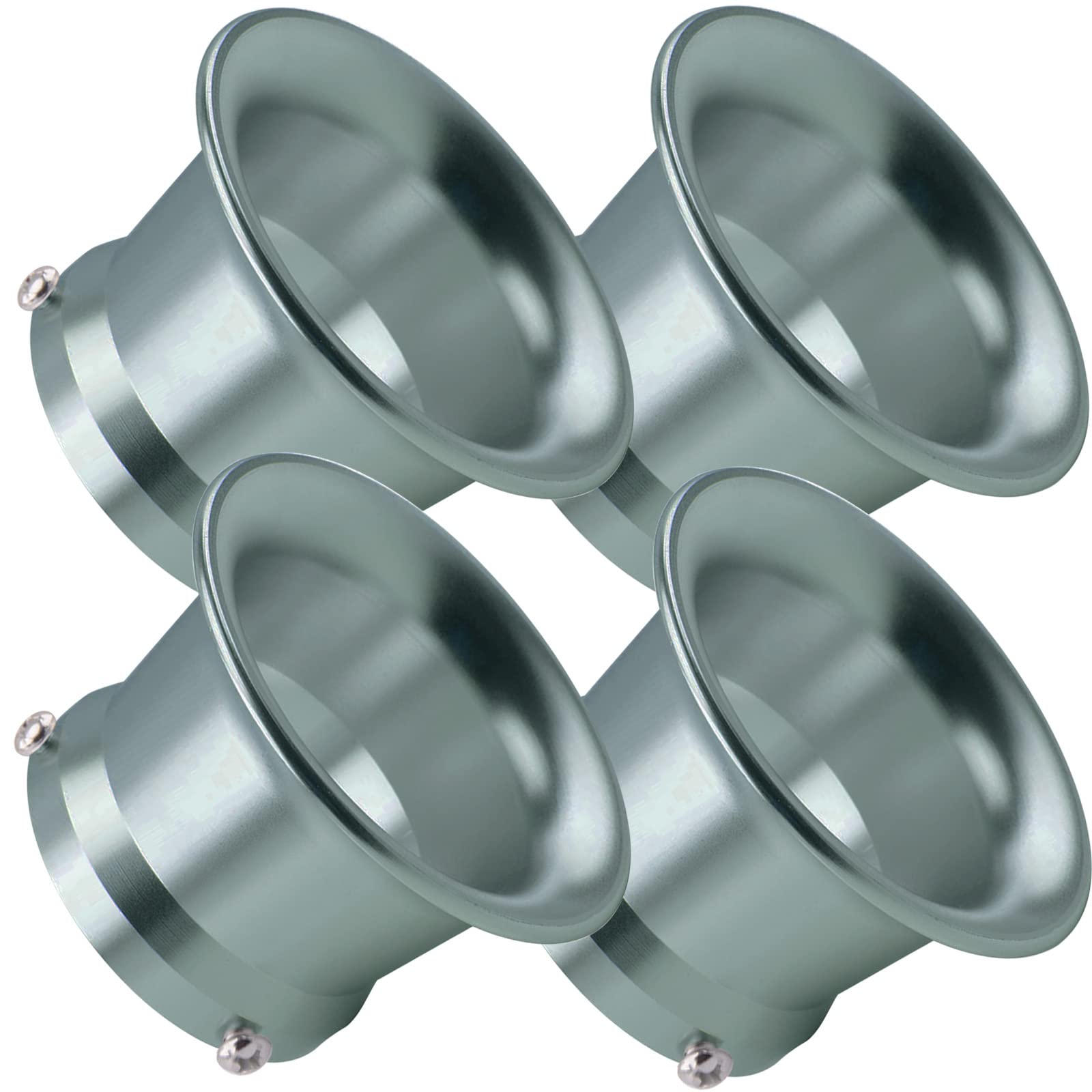 

Moderno La Tail Air Funnel Carburetor Filter Aluminum Intake Funnel Aluminum Funnel YM-236-AEF (Silver Set of 4) срібний