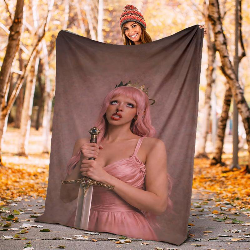 Melanie Martinez Flannel Blanket Soft All-Season Throw, Design for Camping, Car Travel, Hiking Sofa, Bed, Office Perfect Gift for Parties