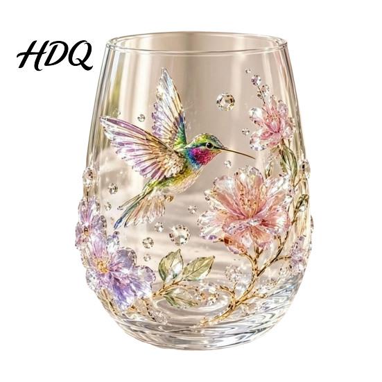 Luxury Decorative Glass 3D Animal Stemless Wine Glass Ocean Inspired Details Elegant Clear Gifts Cup Durable Drinkware for Home Kitchen And