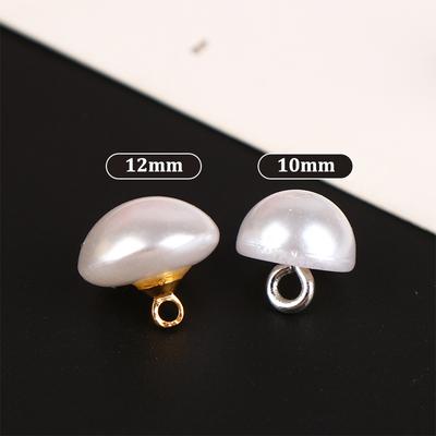 10Pcs 10/12Mm Pilz Hemd Halbkreis Knöpfe Kleidung Dekorative Diy Nähen