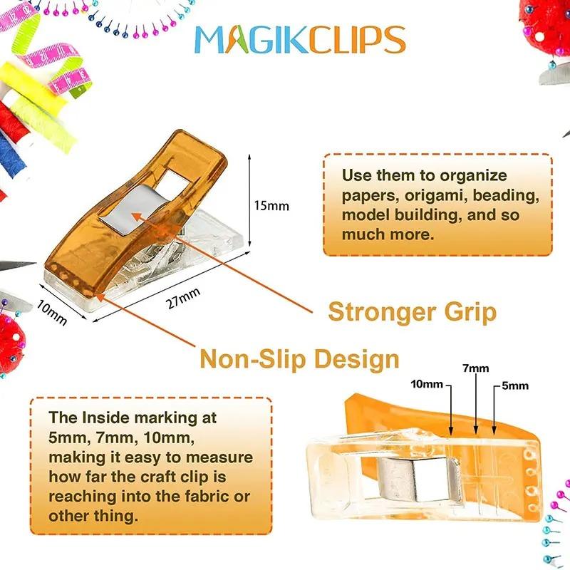 5-20Pcs Sewing Clips Multipurpose Plastic Craft Quilting Binding Clips Crocheting Knitting Safety Clamps DIY Sewing Accessories