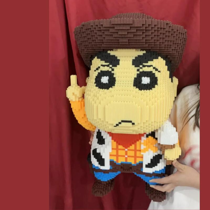 30cm Cartoon Anime Building Block Toy Small Particle Brick for Children and Adults Building Block Set Children's Puzzle Toy Gift