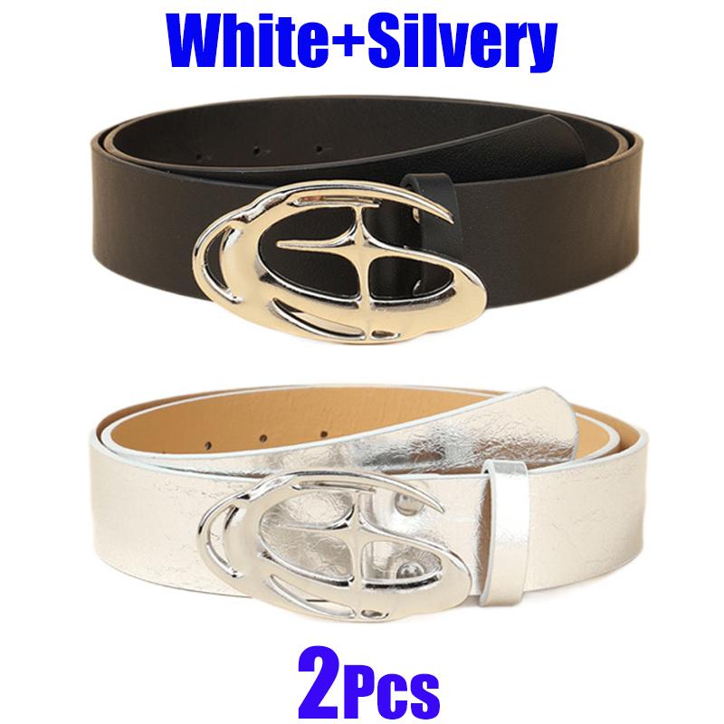 Stylish Oval Cross Metal Buckle Belt Punk Moon Star Design Vintage Gothic Y2k Belt Pu Leather Waistband Jeans Pants Belt Gifts