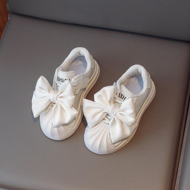 

Новые спортивные туфли для девочек на осень, маленькие белые туфли для детей, маленькие сандалии для детей, бант из ракушки с мягкой подошвой 39 бежевый
