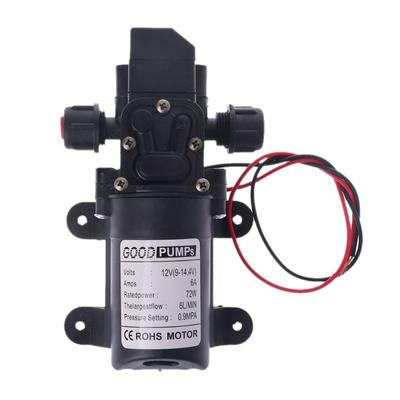 70W DC 12V 130PSI 6L/Min Bomba de Diafragma de Alta Pressão de Água Bomba Agrícola Bomba Doméstica de Uso Amplamente