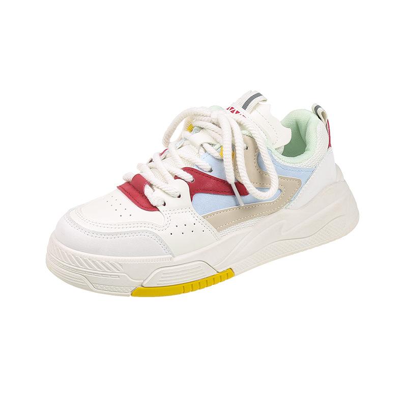 Retro Little White Shoes Children's Spring and Autumn New Ins Trendy Thick-soled Leather Surface Versatile Casual Board Shoes