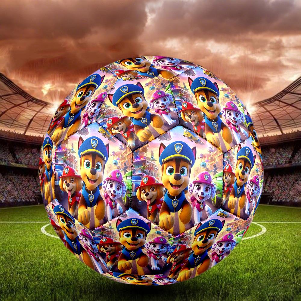 PAW Patrol Print Size 5 Soccer Ball, Standard Match Football for Sports Game and Team Practice, Ideal Gift for Soccer Fans